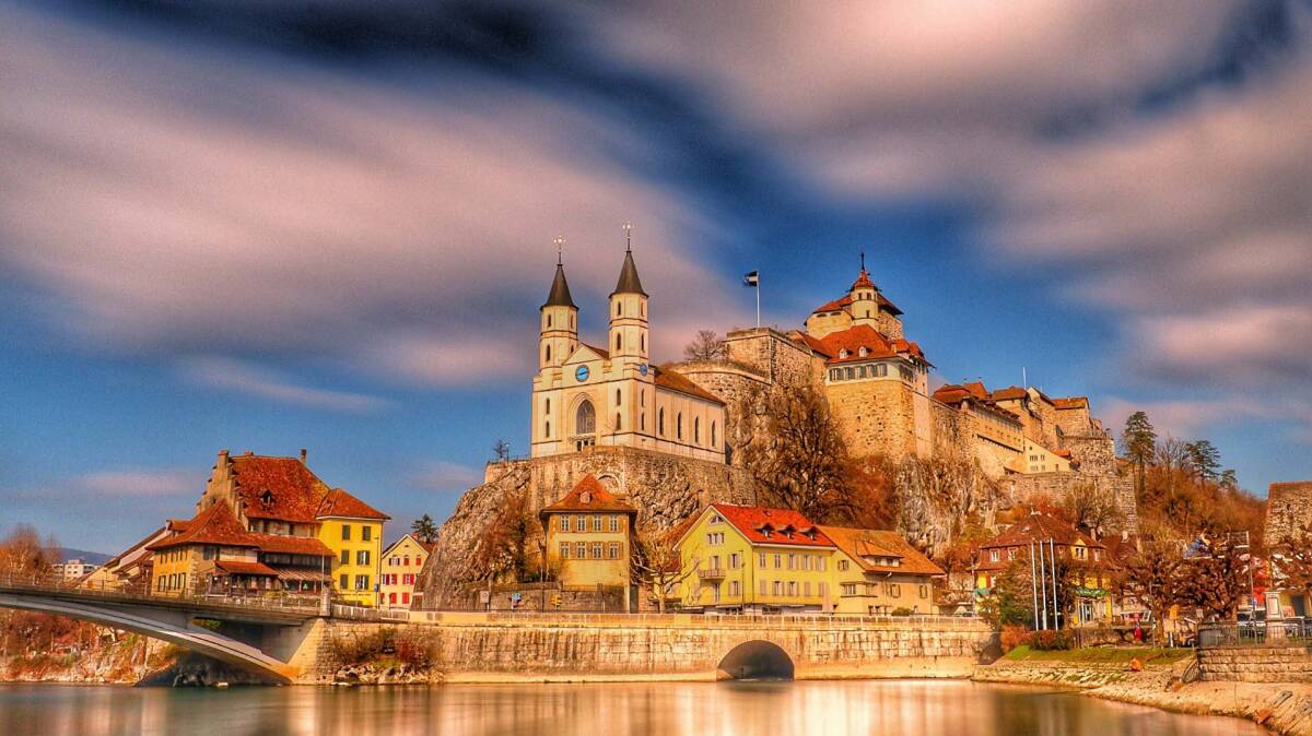 Castle of Aarburg Switzerland.